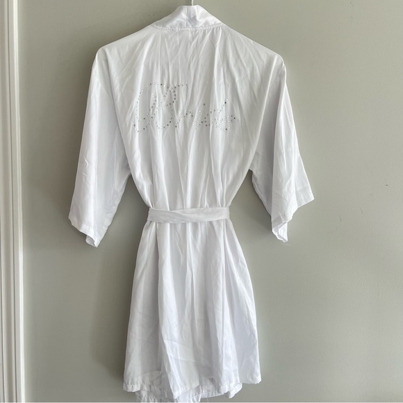 Robe De Chambre / Lingerie Gilligan & O'Malley, Femme, Taille M, Blanche, Dentelle, Nylon - Occasion